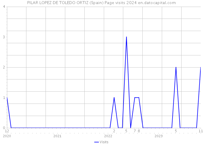 PILAR LOPEZ DE TOLEDO ORTIZ (Spain) Page visits 2024 