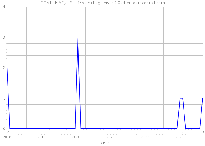 COMPRE AQUI S.L. (Spain) Page visits 2024 