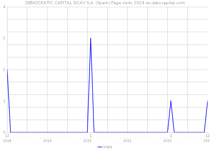 DEMOCRATIC CAPITAL SICAV S.A. (Spain) Page visits 2024 