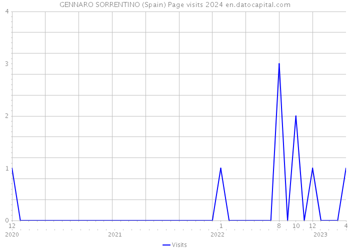 GENNARO SORRENTINO (Spain) Page visits 2024 