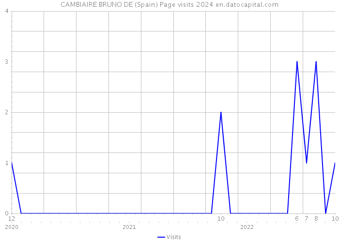 CAMBIAIRE BRUNO DE (Spain) Page visits 2024 