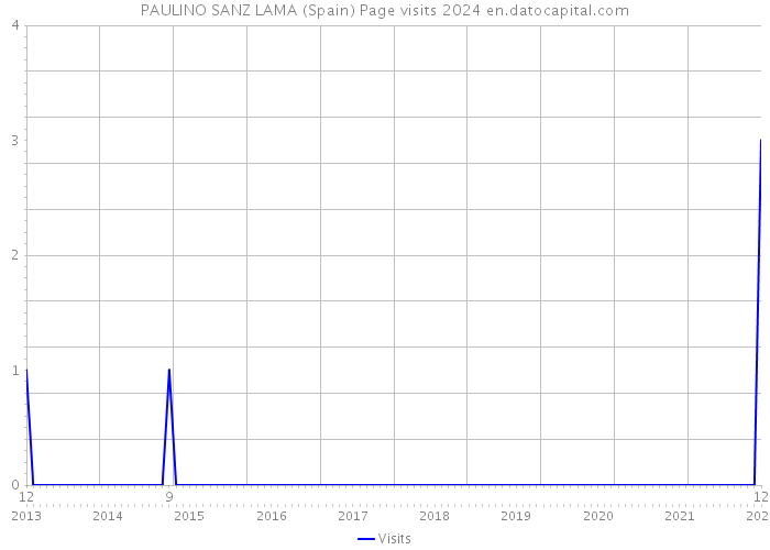 PAULINO SANZ LAMA (Spain) Page visits 2024 