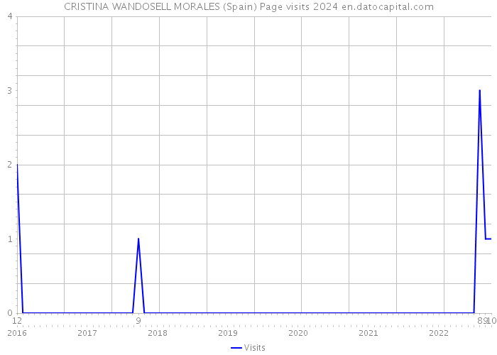 CRISTINA WANDOSELL MORALES (Spain) Page visits 2024 