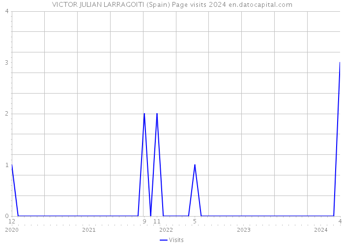 VICTOR JULIAN LARRAGOITI (Spain) Page visits 2024 