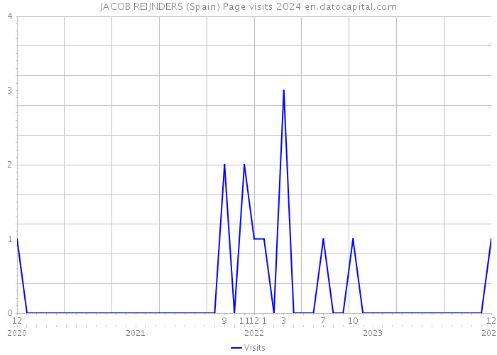 JACOB REIJNDERS (Spain) Page visits 2024 