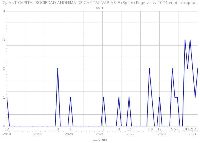 QUANT CAPITAL SOCIEDAD ANONIMA DE CAPITAL VARIABLE (Spain) Page visits 2024 