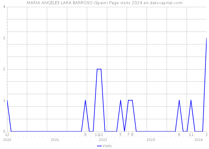 MARIA ANGELES LARA BARROSO (Spain) Page visits 2024 