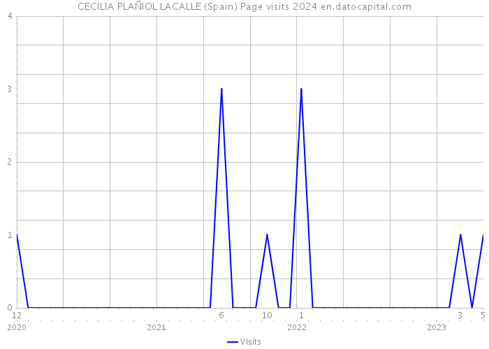 CECILIA PLAÑIOL LACALLE (Spain) Page visits 2024 