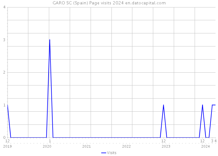GARO SC (Spain) Page visits 2024 