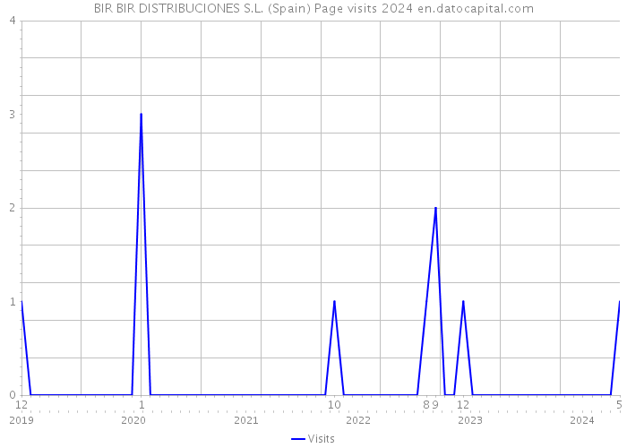BIR BIR DISTRIBUCIONES S.L. (Spain) Page visits 2024 