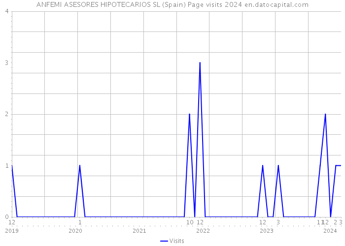ANFEMI ASESORES HIPOTECARIOS SL (Spain) Page visits 2024 