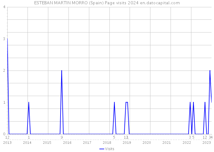ESTEBAN MARTIN MORRO (Spain) Page visits 2024 