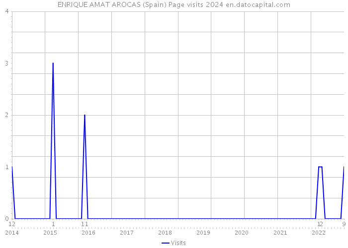 ENRIQUE AMAT AROCAS (Spain) Page visits 2024 