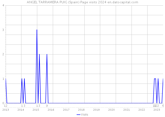 ANGEL TARRAMERA PUIG (Spain) Page visits 2024 