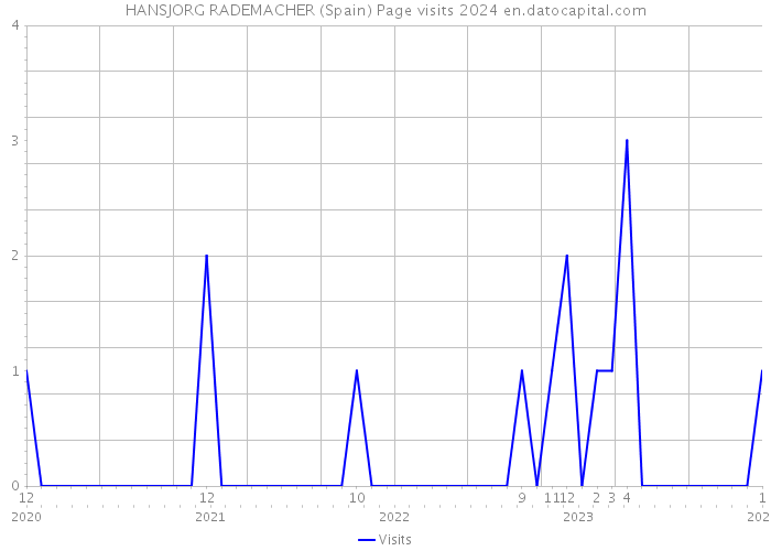 HANSJORG RADEMACHER (Spain) Page visits 2024 