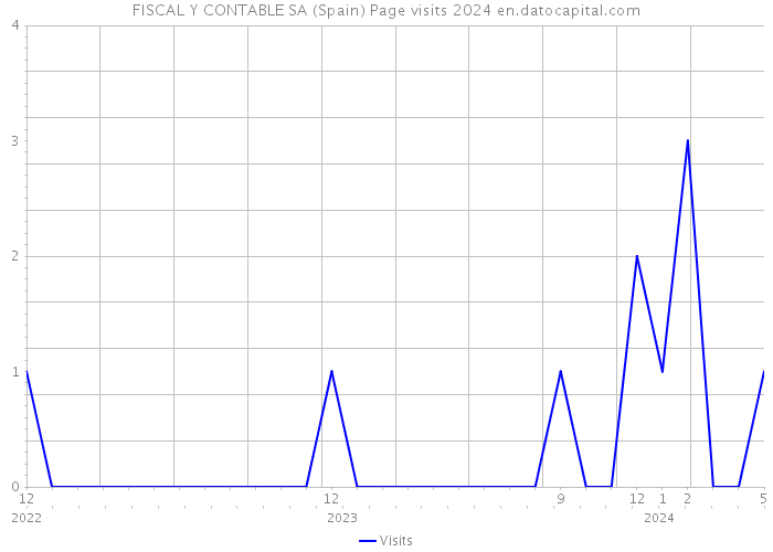 FISCAL Y CONTABLE SA (Spain) Page visits 2024 