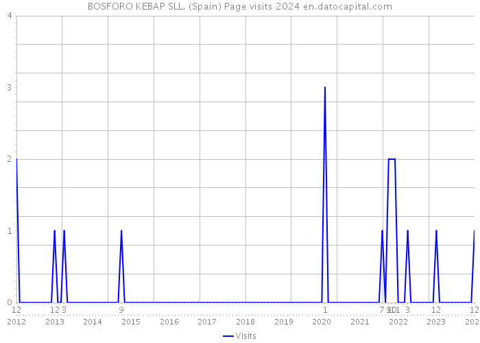 BOSFORO KEBAP SLL. (Spain) Page visits 2024 