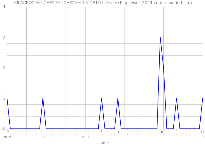 MILAGROS SANCHEZ SANCHEZ MARIA DE LOS (Spain) Page visits 2024 