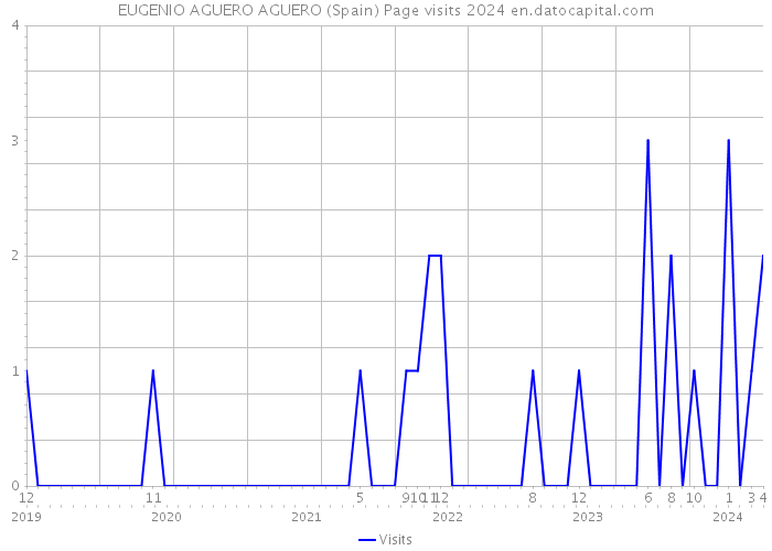EUGENIO AGUERO AGUERO (Spain) Page visits 2024 