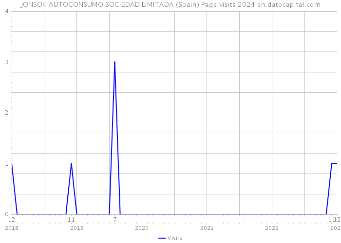 JONSOK AUTOCONSUMO SOCIEDAD LIMITADA (Spain) Page visits 2024 