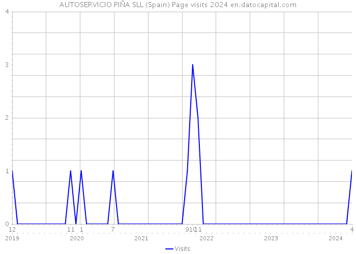 AUTOSERVICIO PIÑA SLL (Spain) Page visits 2024 