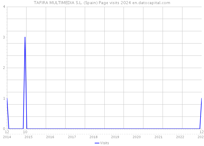 TAFIRA MULTIMEDIA S.L. (Spain) Page visits 2024 