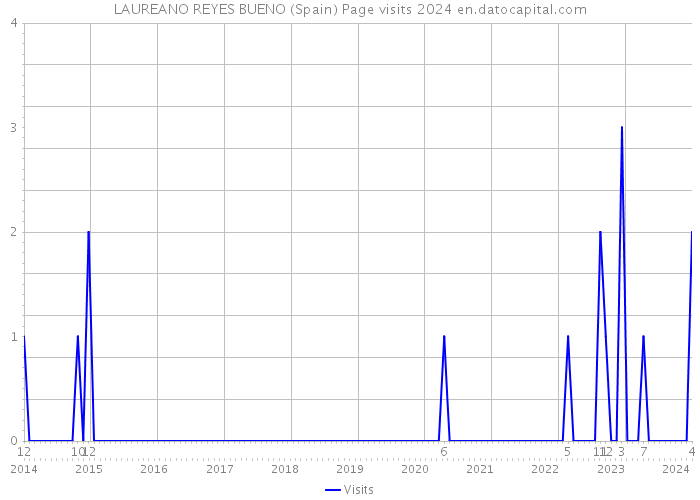 LAUREANO REYES BUENO (Spain) Page visits 2024 