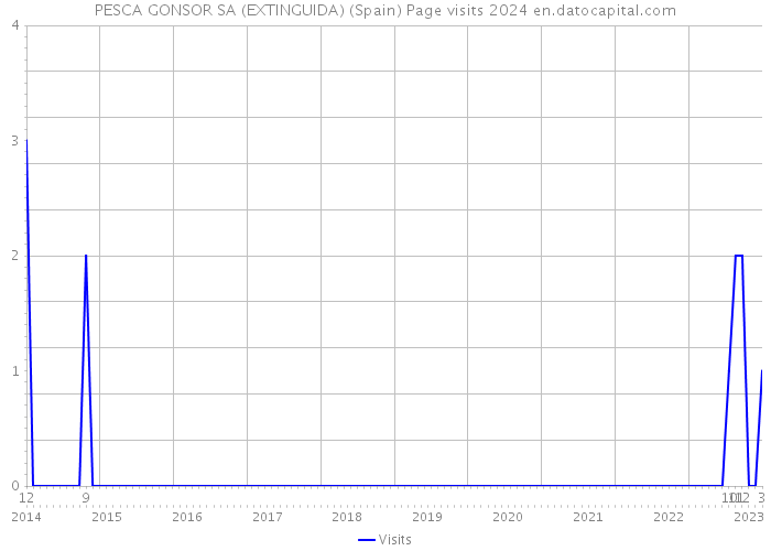 PESCA GONSOR SA (EXTINGUIDA) (Spain) Page visits 2024 