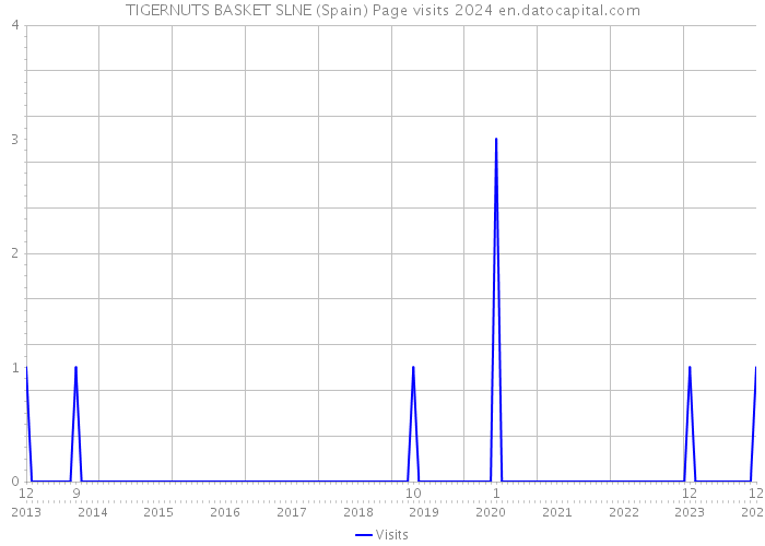TIGERNUTS BASKET SLNE (Spain) Page visits 2024 