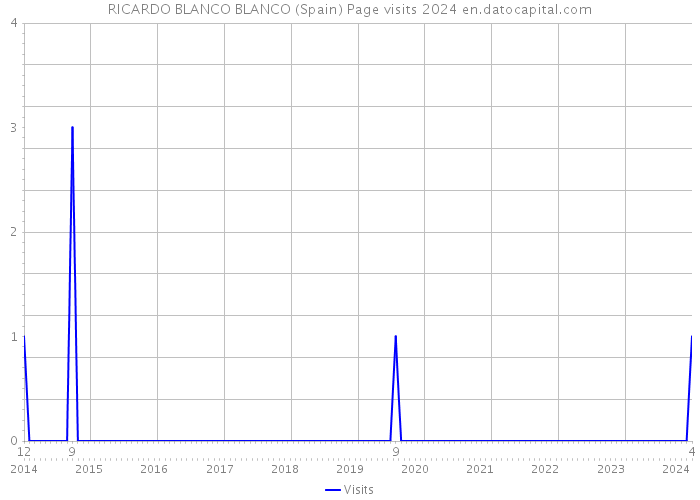 RICARDO BLANCO BLANCO (Spain) Page visits 2024 