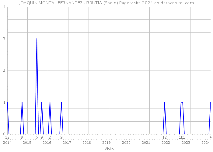 JOAQUIN MONTAL FERNANDEZ URRUTIA (Spain) Page visits 2024 