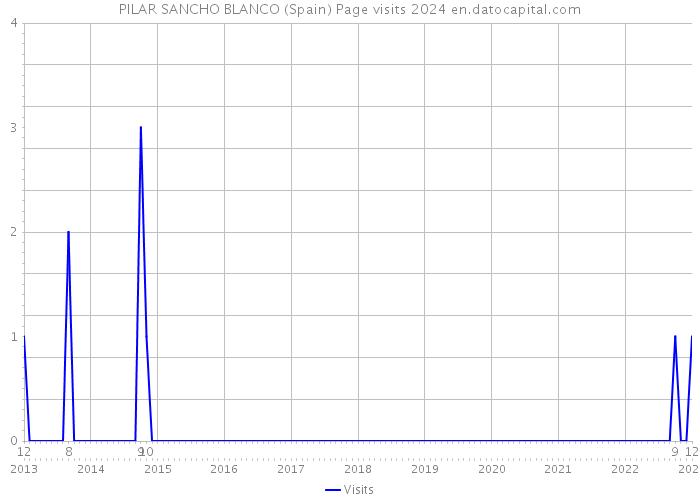 PILAR SANCHO BLANCO (Spain) Page visits 2024 