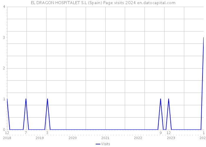 EL DRAGON HOSPITALET S.L (Spain) Page visits 2024 