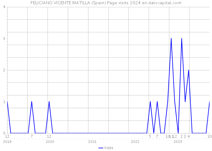 FELICIANO VICENTE MATILLA (Spain) Page visits 2024 