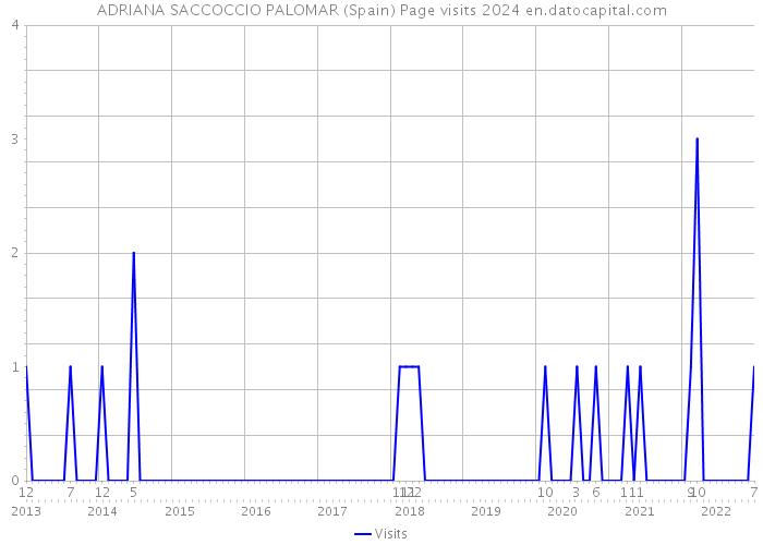ADRIANA SACCOCCIO PALOMAR (Spain) Page visits 2024 