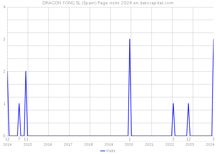 DRAGON YONG SL (Spain) Page visits 2024 