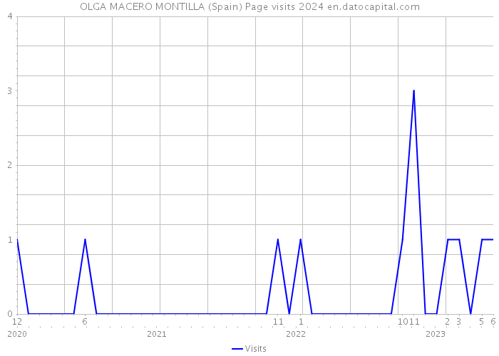 OLGA MACERO MONTILLA (Spain) Page visits 2024 
