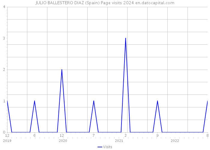 JULIO BALLESTERO DIAZ (Spain) Page visits 2024 