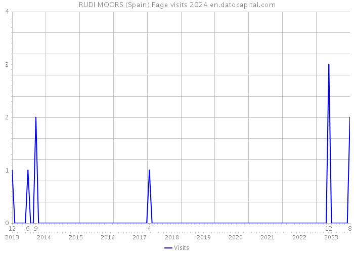 RUDI MOORS (Spain) Page visits 2024 