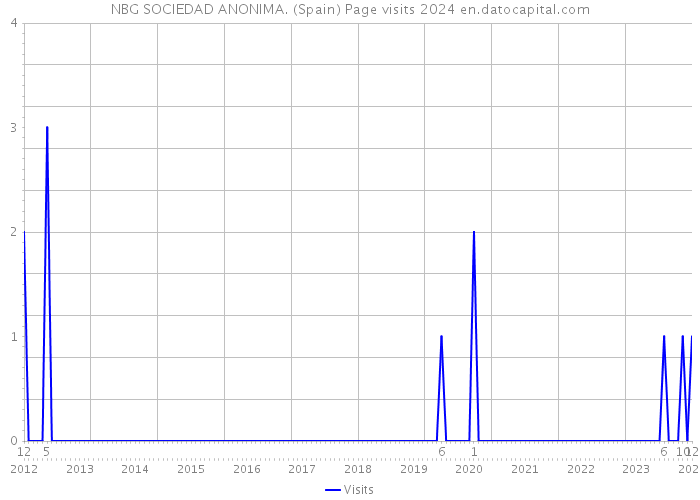 NBG SOCIEDAD ANONIMA. (Spain) Page visits 2024 