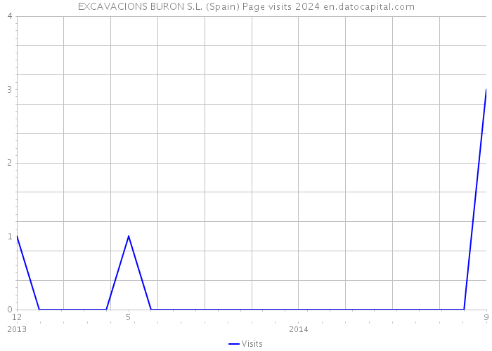EXCAVACIONS BURON S.L. (Spain) Page visits 2024 