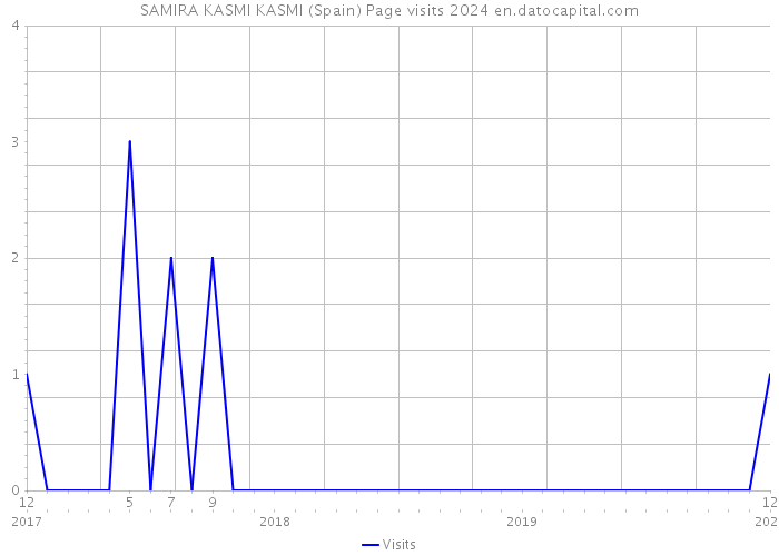 SAMIRA KASMI KASMI (Spain) Page visits 2024 