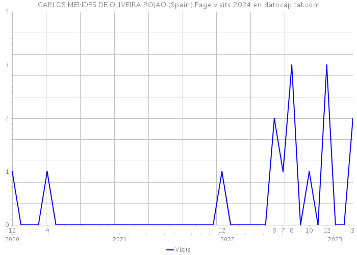CARLOS MENDES DE OLIVEIRA ROJAO (Spain) Page visits 2024 