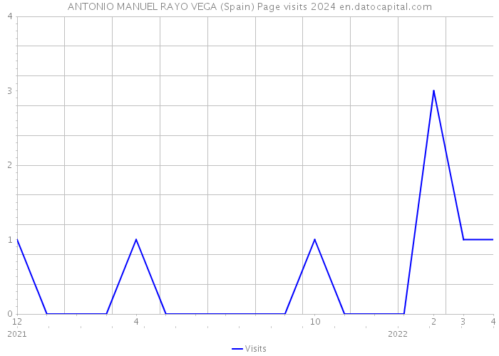 ANTONIO MANUEL RAYO VEGA (Spain) Page visits 2024 