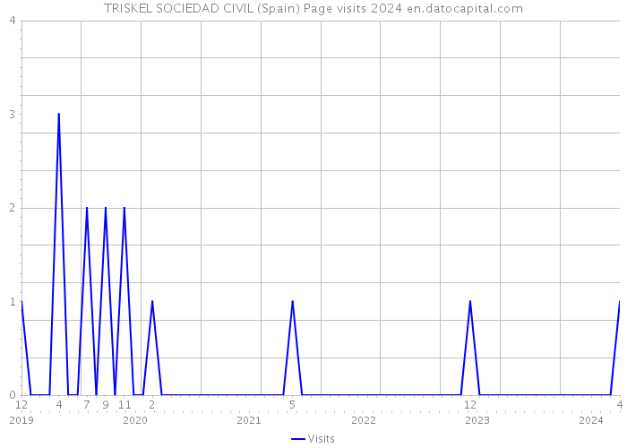 TRISKEL SOCIEDAD CIVIL (Spain) Page visits 2024 