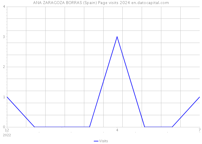ANA ZARAGOZA BORRAS (Spain) Page visits 2024 