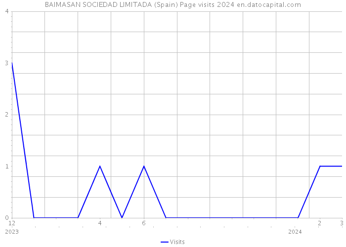 BAIMASAN SOCIEDAD LIMITADA (Spain) Page visits 2024 