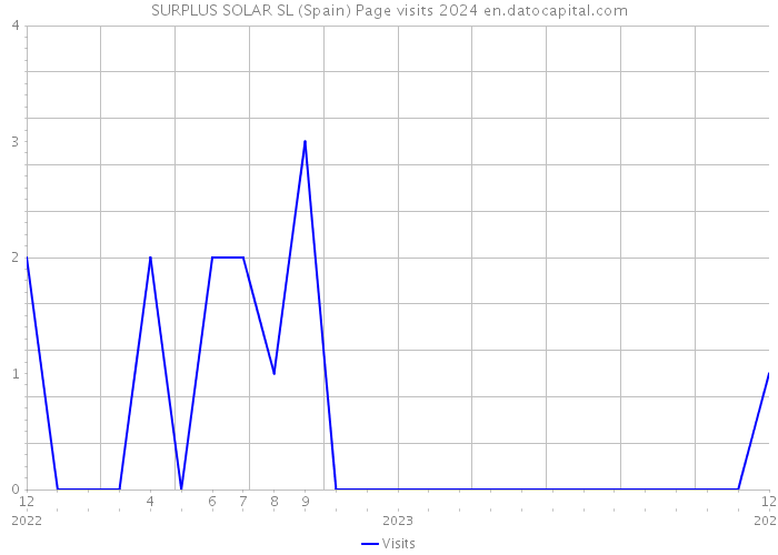 SURPLUS SOLAR SL (Spain) Page visits 2024 