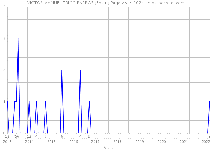 VICTOR MANUEL TRIGO BARROS (Spain) Page visits 2024 