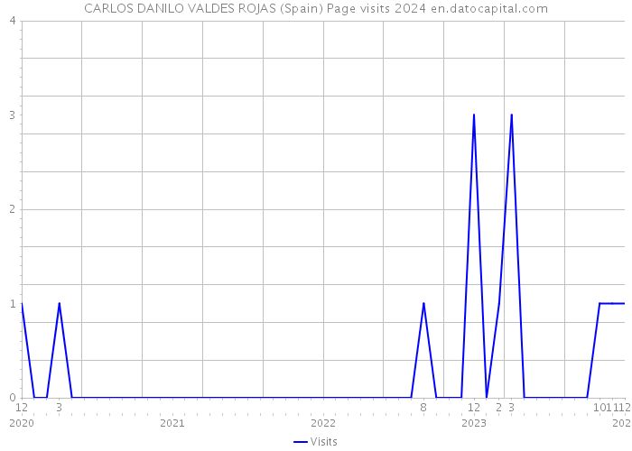 CARLOS DANILO VALDES ROJAS (Spain) Page visits 2024 